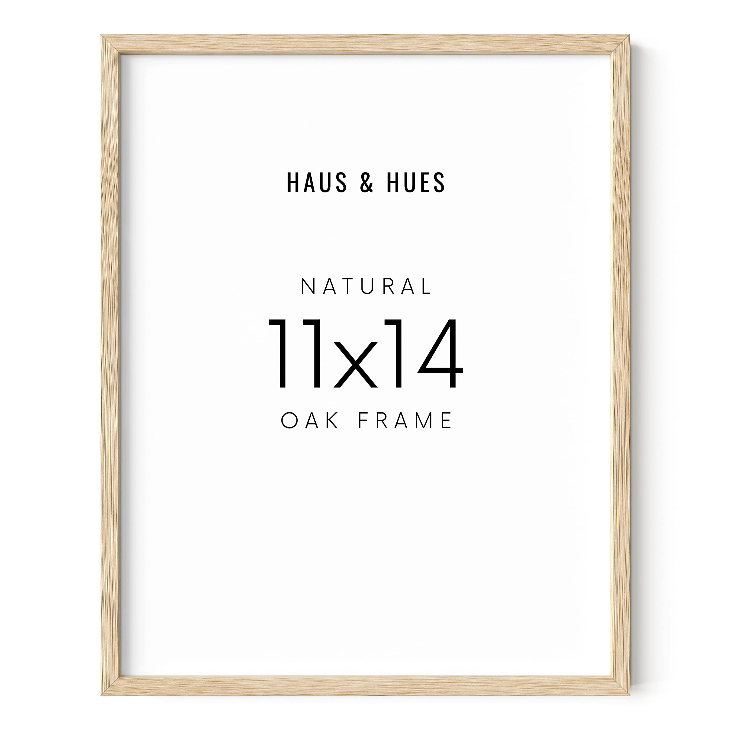 HAUS AND HUES 11x14 Wood Picture Frame - 11x14 Frame Wood Natural Wood Frame 11x14 Picture Frame Wood Picture Frames 11x14 Frame Art Poster Frames 11x14 Document Frames For 11x14, BEIGE FRAMED