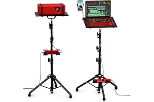 PROPVUE Projector Tripod Stand, Height Adjustable 26" to 59" & Floor Projector Stand, Portable Laptop Stand, Camera & Light & Ball Head Stand – Well-Made, Easy-to-Adjust, DJ Rack & Music or Movie stand