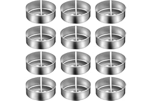 MAGICLULU 200Pcs Aluminum Tea Light Cups with Wicks Set, Empty Candle Holders for DIY Candle Making, Suitable