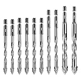 10Pcs New Four-Flute Sawtooth Eccentric Drill Bit
