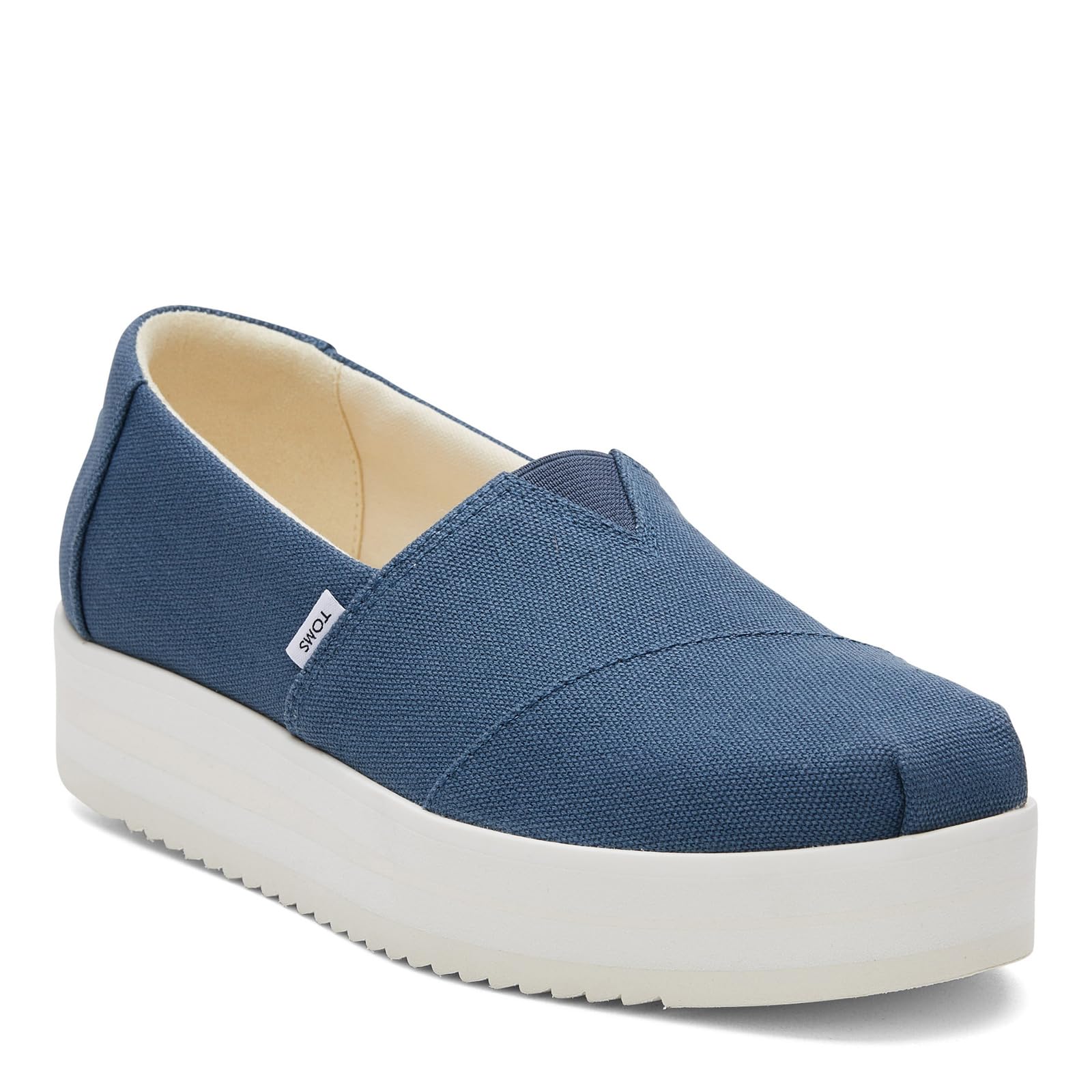 TOMS Women’s Alpargata Midform Loafer Flat, Majolica Blue, 8
