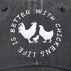 Funny Life is Better with Chickens Embroidered