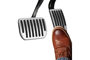 Zufoty Foot Pedal Pads Set Fit for Model 3 Model Y 2016-2025, Auto Aluminum Pedal Covers, Non-Slip Foot Pedals Pads, Brake Accelerator Pedal Covers Car Interior Accessories