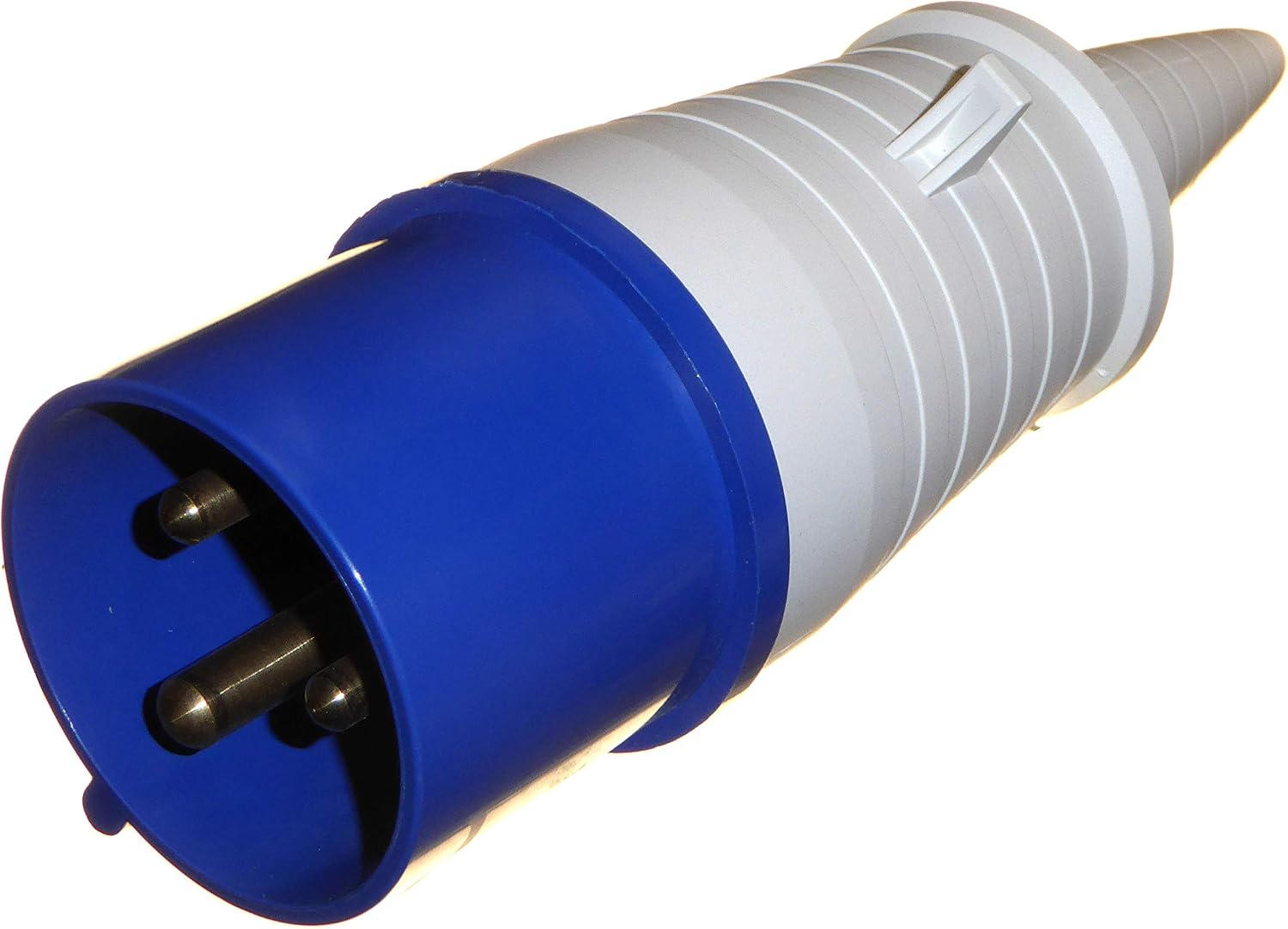 32 Amp 3 Pin Plug & Surface Socket 230V IP44 32A 2P+E 1 Phase Indoor / Outdoor Rainsafe Industrial 32A IEC Blue - Image 3