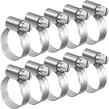 Bolatus 10 Pcs Stainless Steel Worm Drive Hose Clamps 25-40mm 304