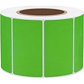 Hybsk 2.25x1.25 inch Color Direct Thermal Labels for Shipping, Barcodes, Address, Compatible with Rollo Label Printer & Zebra Desktop Printers (2.25"x1.25",Green)