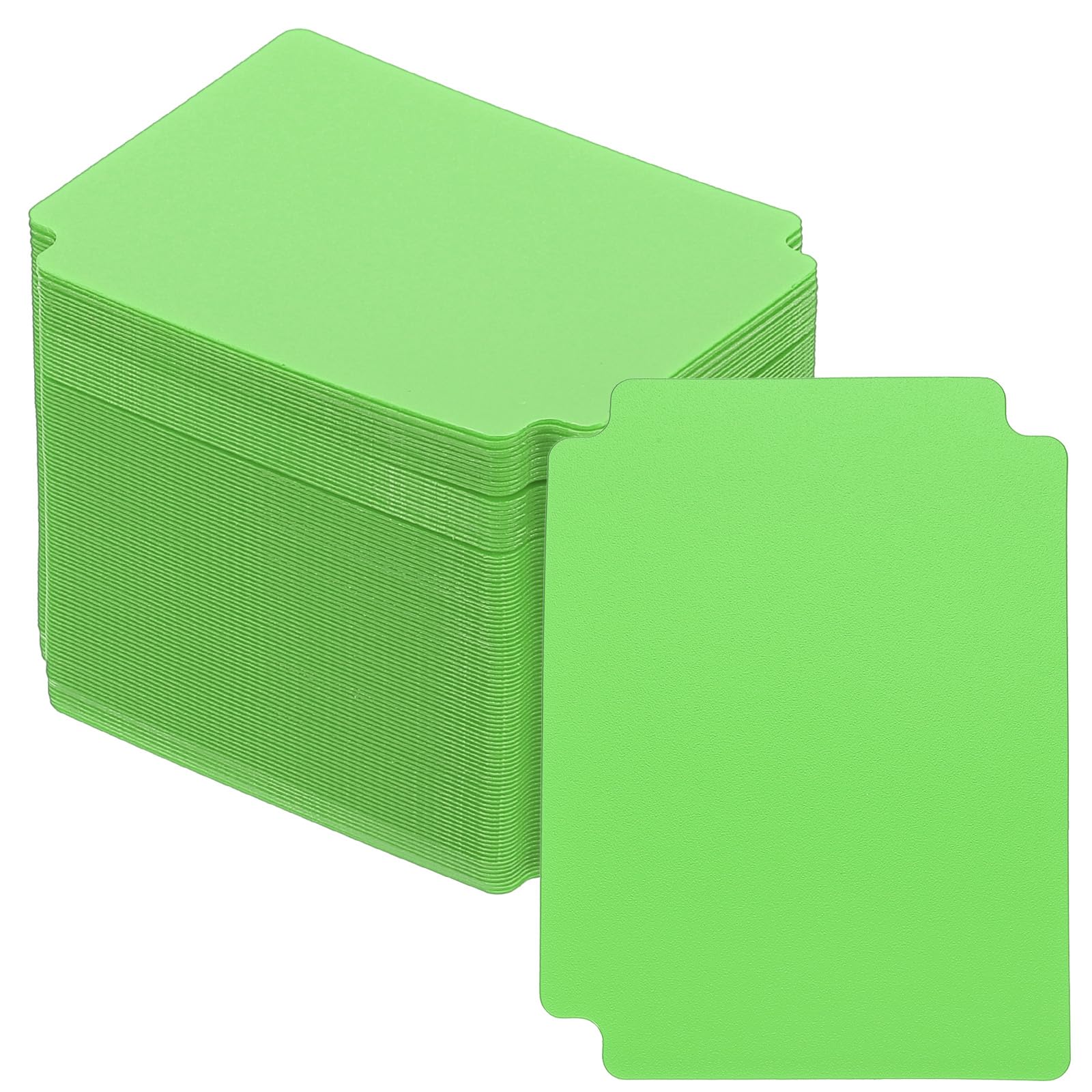 PATIKIL Trading Card Dividers, 100 Pcs Index Card Football Card Sorter Storage Boxes Organizer Tray Accessories for Sports Game Baseball Card, Grass Green