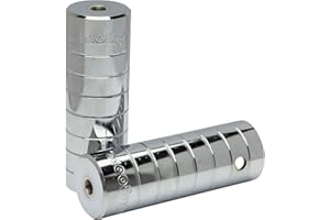 Mongoose Freestyle Steel Pegs, Compatible for Most BMX Bike and Freestyle Bicycle Axles, Set of Two, Chrome
