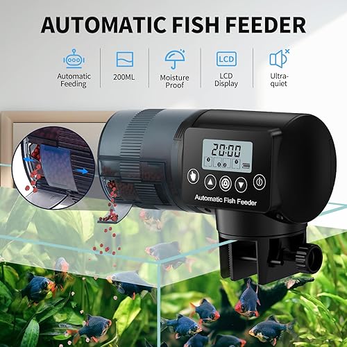 Amazon Automatic Fish Pond Food Pellet Feeder Automatic Fish