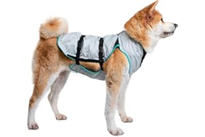Suitical Dry Cooling Vest for Dogs | Canine Cooling Vest for Hot Weather | Dog Cool Down Jacket | Machine Washable | XL | Neck to Tail 28”- 36” | Chest 30-38” Around | Neck Circumference 26” | Silver