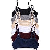 Caramel Cantina Big Girls 6 Pack Seamless Training Comfort Bras