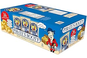 PIRATE BRANDS Pirate's Booty Aged Cheddar Lunch Packs, White, 0.5 Ounce- 36 Pack