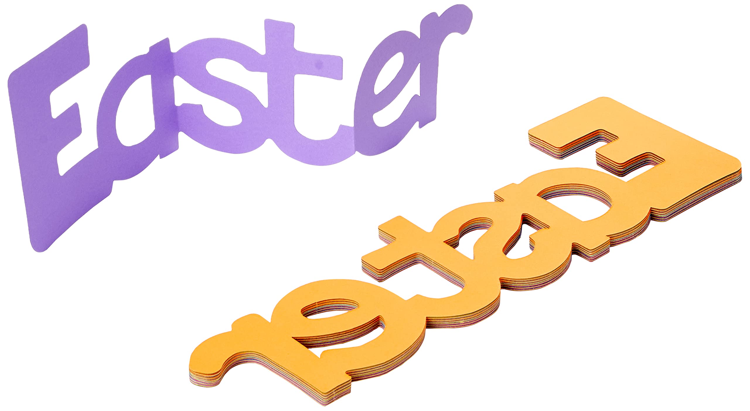 Springboard Easter Banner Cards Easter Activity Pack - Coloured Easter Cards for Decoration, Collaging, and Classroom Wall Displays - 30 Pack