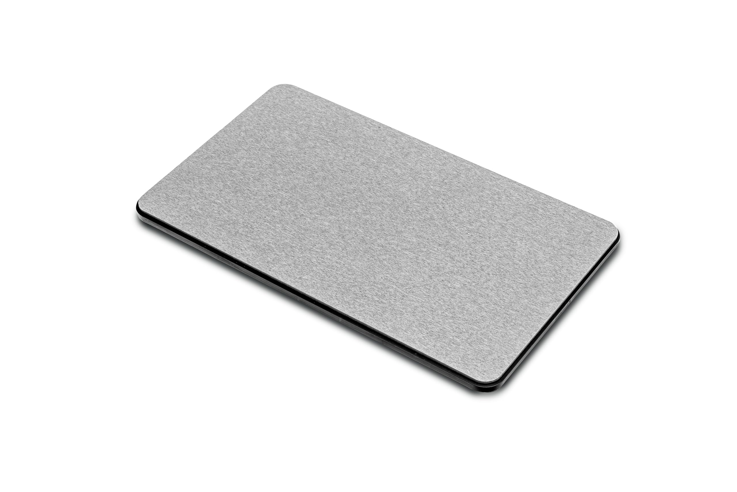 madesmart Granite Drying Stone Collection Dish Mat - Accelerates Moisture Evaporation - Natural and Mineral Materials - Non-Slip Backing - Grey
