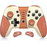 GLOWANT Wireless Switch Pro Controller Replacement for Switch/Switch OLED/Switch Lite, Compatible with PS3, PC and Android, Support Dual Vibration/Wake-Up Function/Motion Control/Gyro Sensing