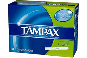 Tampax Tampons, Cardboard, Super 40 tampons