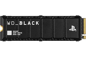 WD_Black 1TB SN850P NVMe M.2 SSD Officially Licensed Storage Expansion for PS5 Consoles, up to 7300MB/s, with heatsink - WDBB