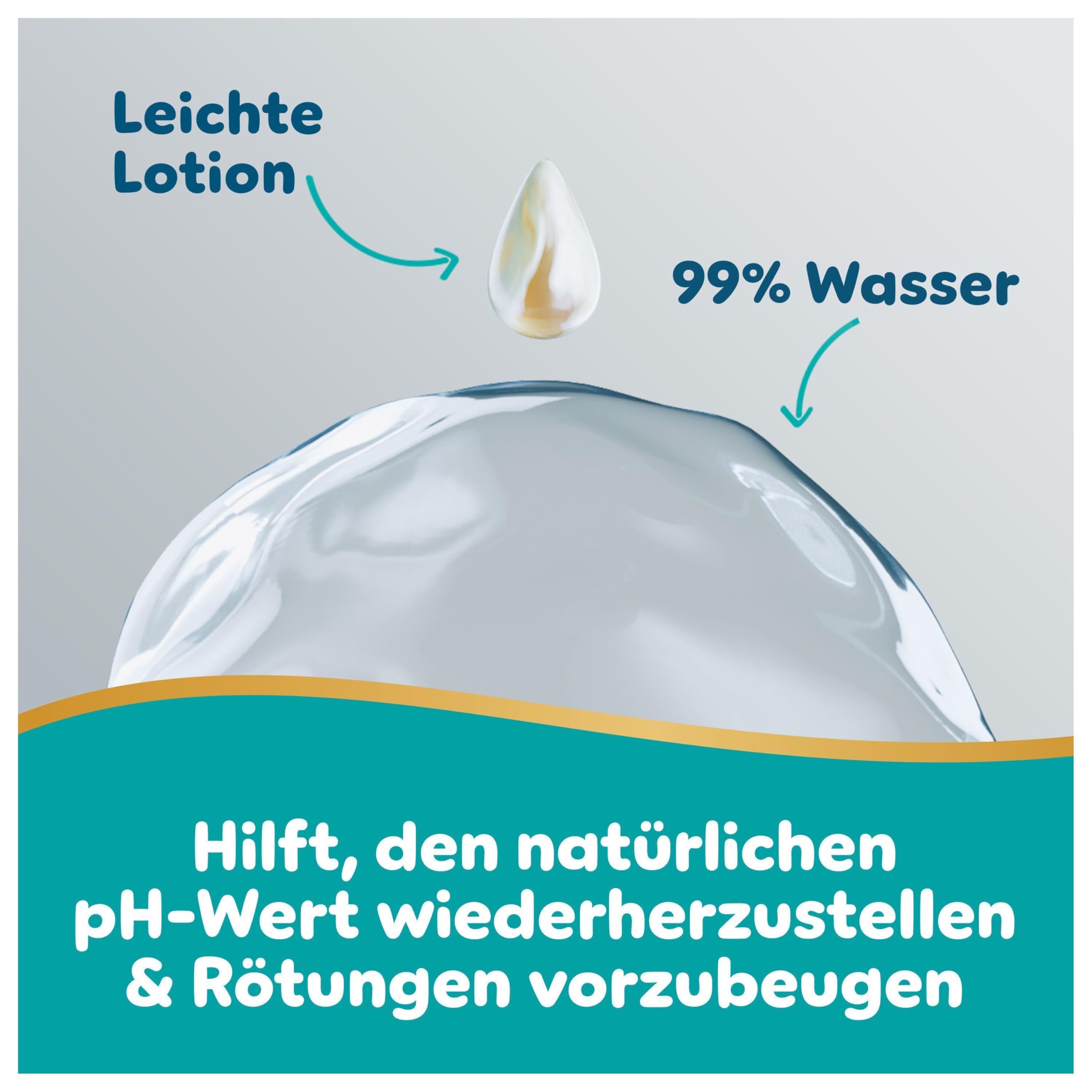 Pampers Aqua Soft Touch Baby-Feuchttücher, 18 Packungen mit 48 Feuchttüchern = 864 Baby-Feuchttücher, weiche Textur & Lotion mit 99% Wasser 5