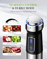 Shardor 6-in-1 Hand Blender 1200W 20 Speed Turbo with Accessories view 4