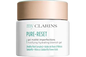 My Clarins PURE-RESET Matifying Hydrating Blemish Gel | Smooths, mattifies and reduces imperfections | Vegan Formula | All Sk