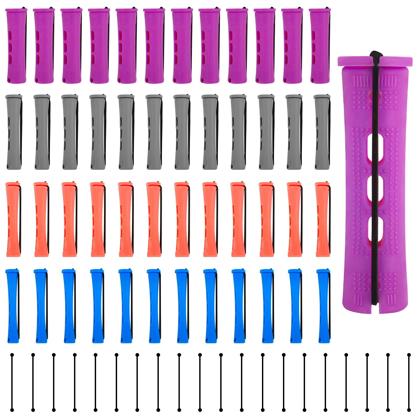 Sponsored Ad – 96PCS Cold Wave Rod Hair Curling Rollers Cold Wave Rods Plastic Perm Rods for Straight Curly Natural Hair Hairdressing Styling (4 Sizes)