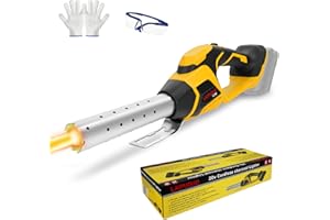 LouSdZoke Cordless Charcoal Fire Lighter Starter for DeWalt 20V Battery,Chemical Free Electric Fire Starter with Blowing Func