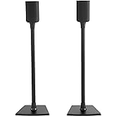 SANUS Speaker Stands for Roku Wireless - Fixed Height Speaker Stands Pair Designed Exclusively for Roku Soundbar & Sound System - Includes Carpet Spikes & Rubber Pads