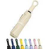 Seniny Umbrellas for Rain with Ring Buckle - Travel Umbrella Compact for Backpack, Car, Walking, Automatic UV Umbrella for Sun Protection, Small Portable & Folding Umbrellas for Windproof, Women Kids