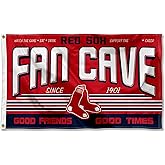 Boston Red Sox Fan Man Cave Banner Flag