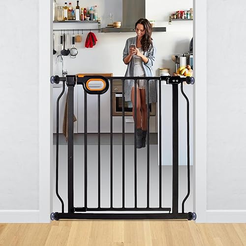 Baby Safety Gate for Stairs 29-33 Inch Wide, Safety House Gate for