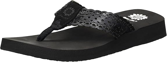 yellow box houndstooth flip flops