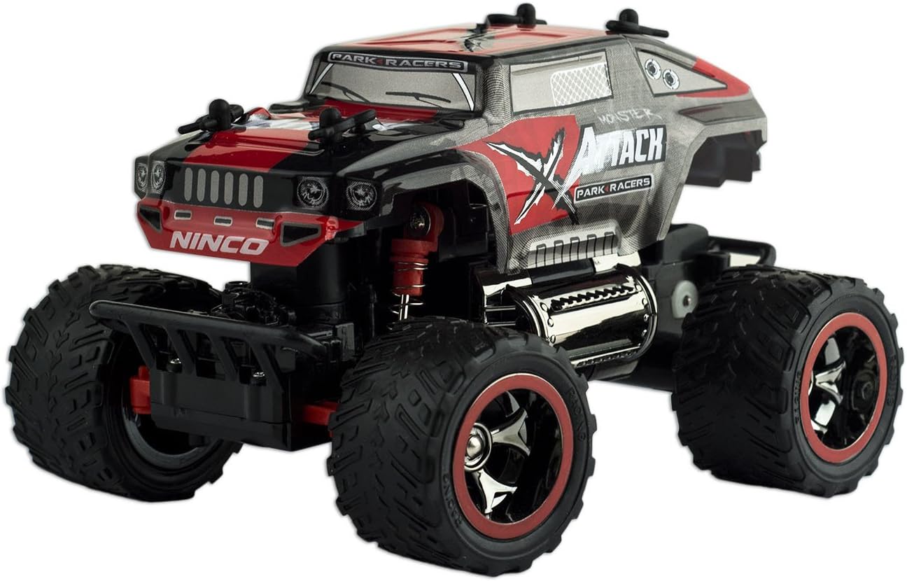 Ninco Parkracers Attack NH93068 Remote Control Vehicle Racer Car Monster Truck, Multi Color