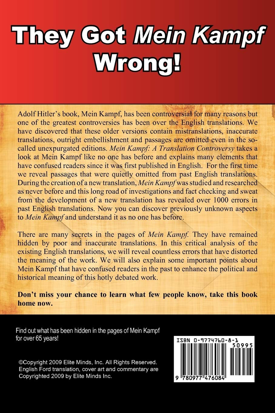 Mein Kampf A Translation Controversy Ford Michael 9780977476084 Books Amazon Ca