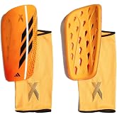 adidas Unisex-Adult X League Shin Guards, Solar Gold/Black/Solar Orange, Medium