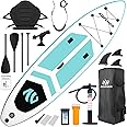 ADVENOR Paddle Board 11'x33 x6 Extra Wide Inflatable Stand Up Paddle Board with Hand Pump,Leash, Adjustable Paddle For Basic Version, Extra Kayak Paddle Kayak Seat 2 Fishing Mounts For Fishing Version