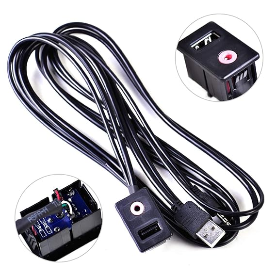 Car Truck Parts In Car Usb Port 3 5mm Headphone Connector Dash