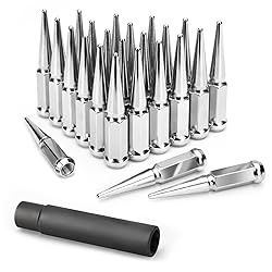KSP M14x1.5 Spike Lug Nuts, 24pcs 14mmx1.5 Spiked