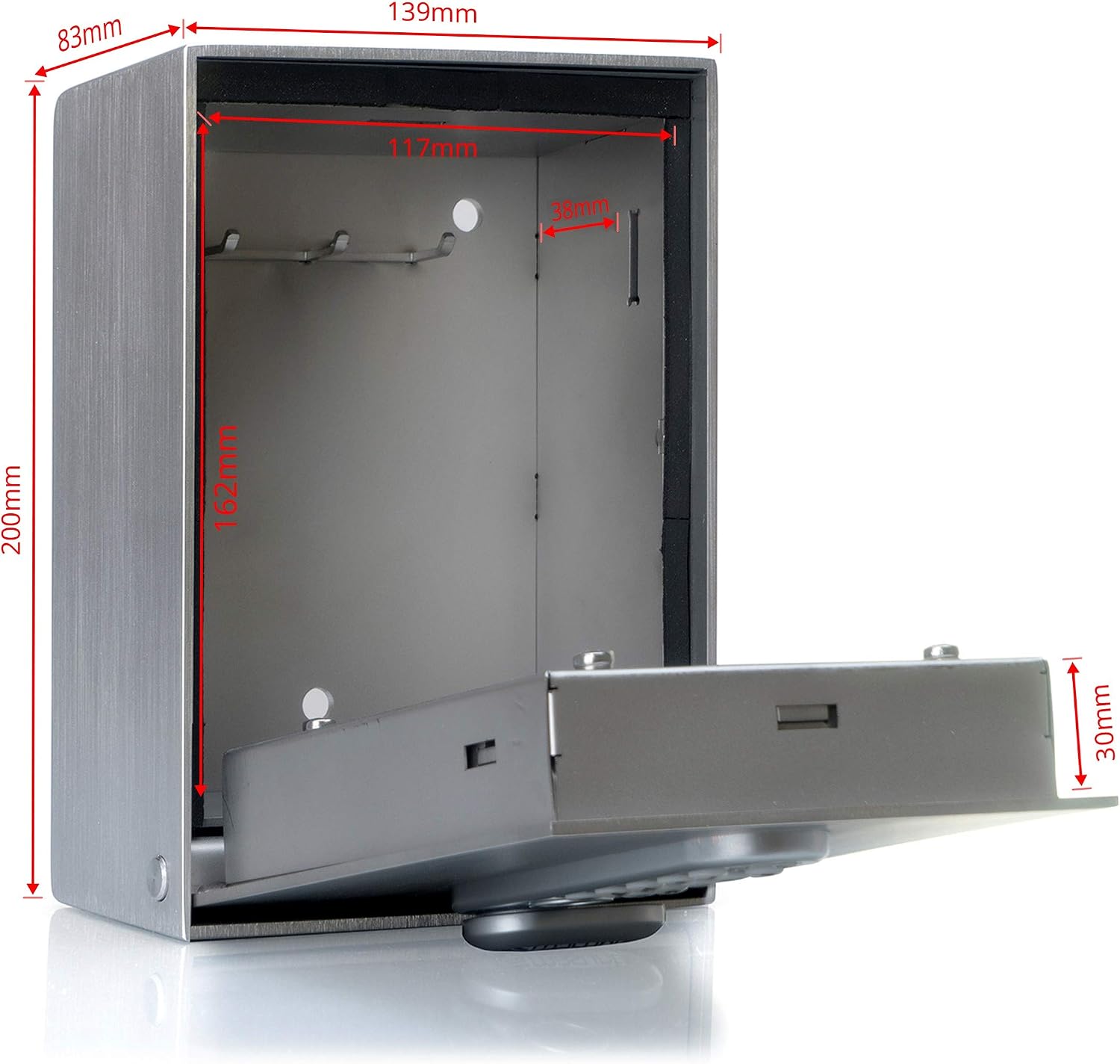 masunt key safe 2120 E Code, Silver - Image 5