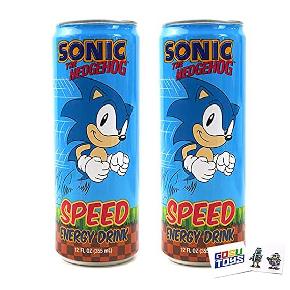 Amazon Com Sonic Speed Energy Drink 12 Fl Oz 355ml Can 2 Pack With 2 Gosutoys Stickers Grocery Gourmet Food