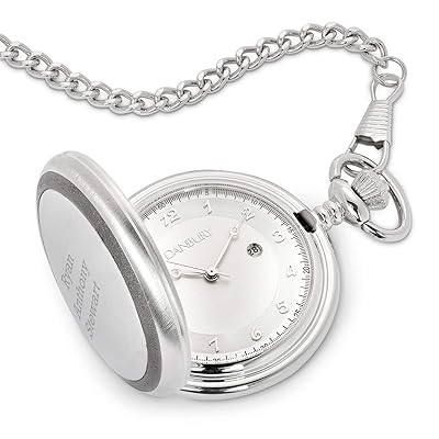 Personalized Silver and Gunmetal Pocket Watch with Nigeria Ubuy