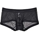 Cocksox Men's Mesh Trunk With Contour Pouch, CX68ME, Nero, L