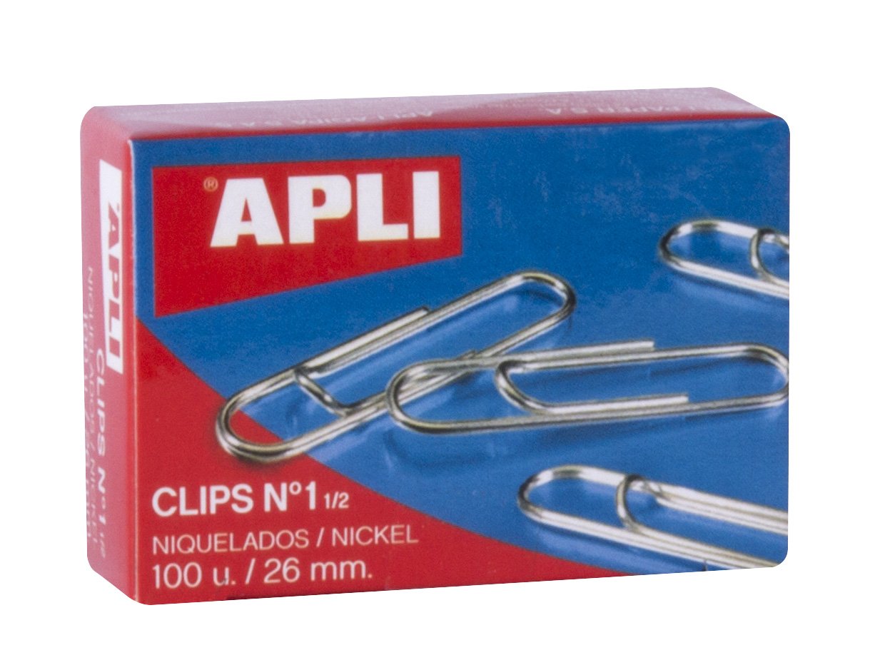 Clips Appli Nickel Plated No.1.5 26mm Box of 100