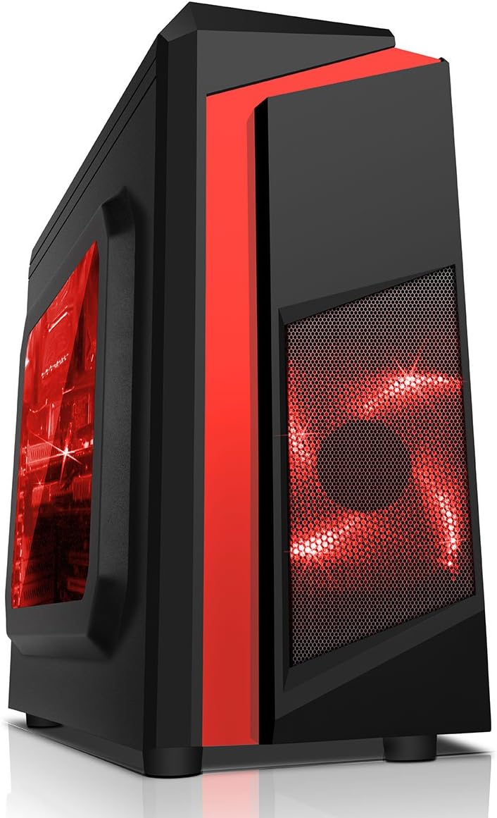 OCHW Ultra Fast Gaming PC - AMD A8 9600 Quad Core @ 4.20 ATI Radeon HD R7 Graphics, 16GB DDR4 2400MHz RAM, 1TB Hard Drive, Game Max Blue Case, WiFi, Windows 10 Operating System 3 YEAR WARRANTY