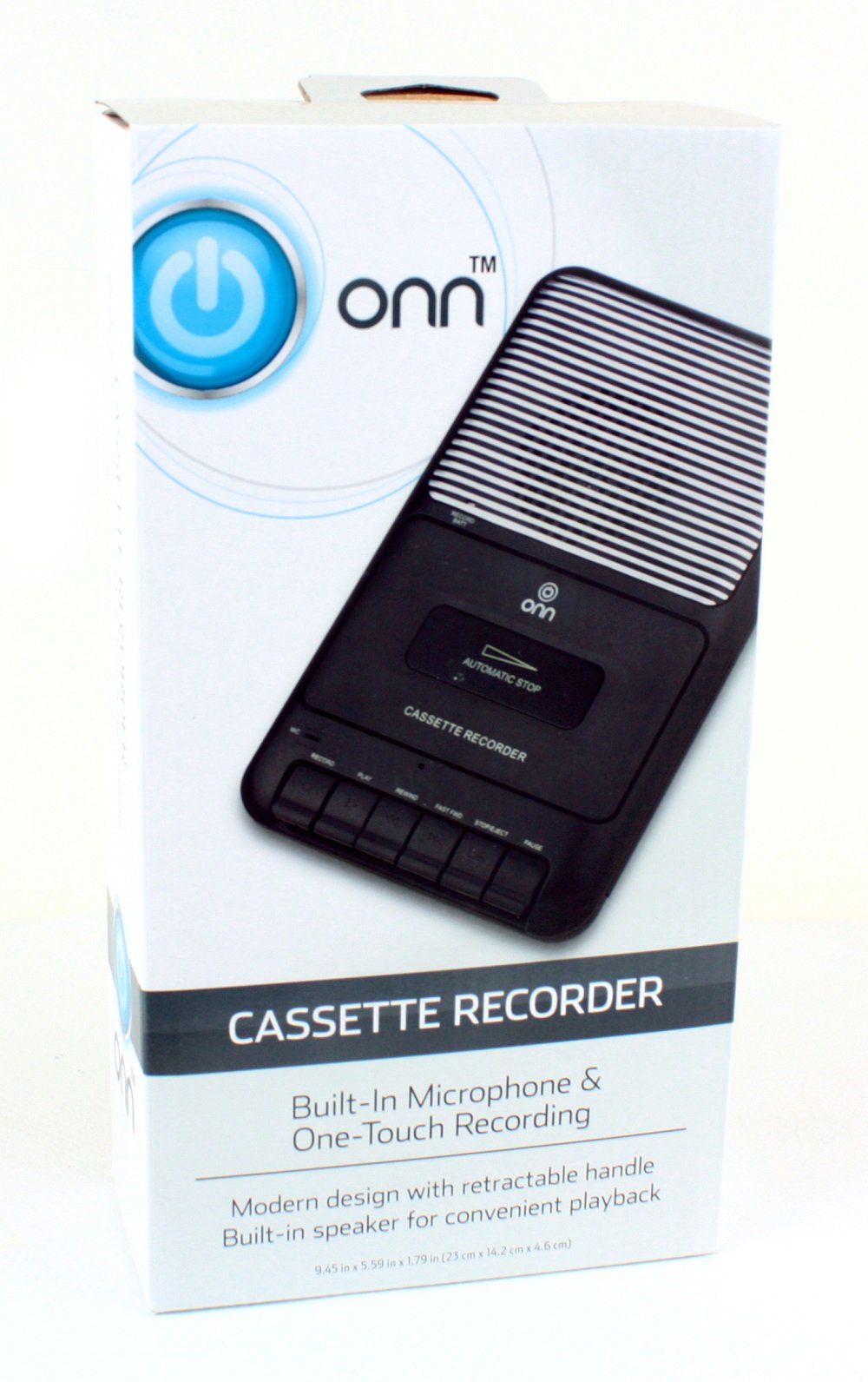 Onn Portable Cassette Recorder Showbox with External Microphone