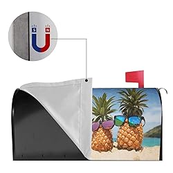 Abucaky Attractive Pineapples Summer Beach Mailbox