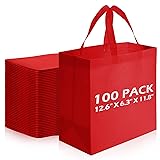 Reginary Reusable Totes Bags - 100 Pcs Non Woven