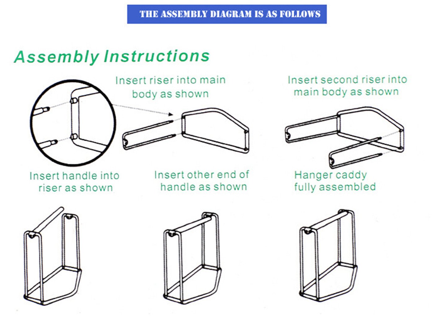 HAKDAY Hanger Caddy White