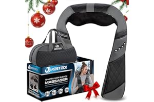 RESTECK Massagers for Neck and Back with Heat - Deep Tissue 3D Kneading Pillow, Electric Shiatsu Shoulder Massage, Foot, Legs,Body - Relieve Muscle Pain - Office, Home & Car