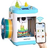 Fully Assembled Mini 3D Printer for Kids &amp; Beginners with WiFi- Complete Starter Kit with Auto Leveling 3D Printer, 1 Roll of Filament, and SD Card, High-Speed, Fully Open Source, for Home &amp; School
