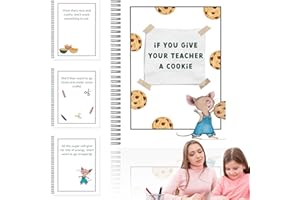 EZTZMCN If You Give Your Teacher a Cookie Book, Teacher Appreciation Book Gifts, Teacher Thank You Book Teacher Appreciation Gift Creative & Thoughtful Gift for Teachers Day Teacher Cookie Scrapbook
